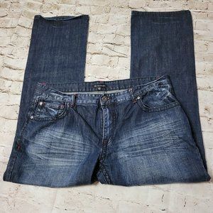 INC 40x32 Men's Copenhagen Modern Boot Blue Denim Jeans